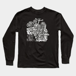 Taino Symbols, Grunge Design Long Sleeve T-Shirt